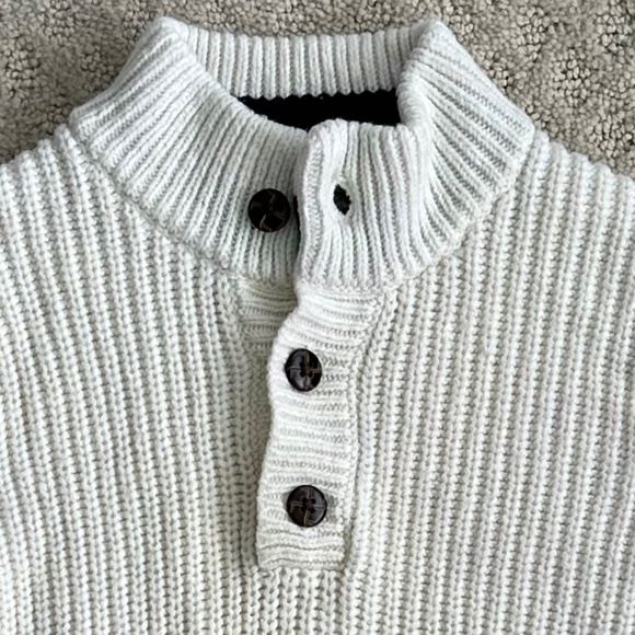 Janie and Jack Wool Blend Knit Sweater Antique White 4 Classic Winter Cozy Warm - Picture 2 of 12